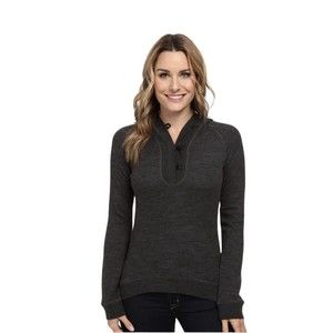 Icebreaker Crave Merino Wool Pullover Hooded Sweater Womens Size Medium M Gray